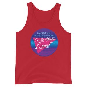 I'm not an attention whore unisex tank top